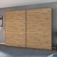 Aurelio 2 Door Sliding Wardrobe - Artisan Oak
