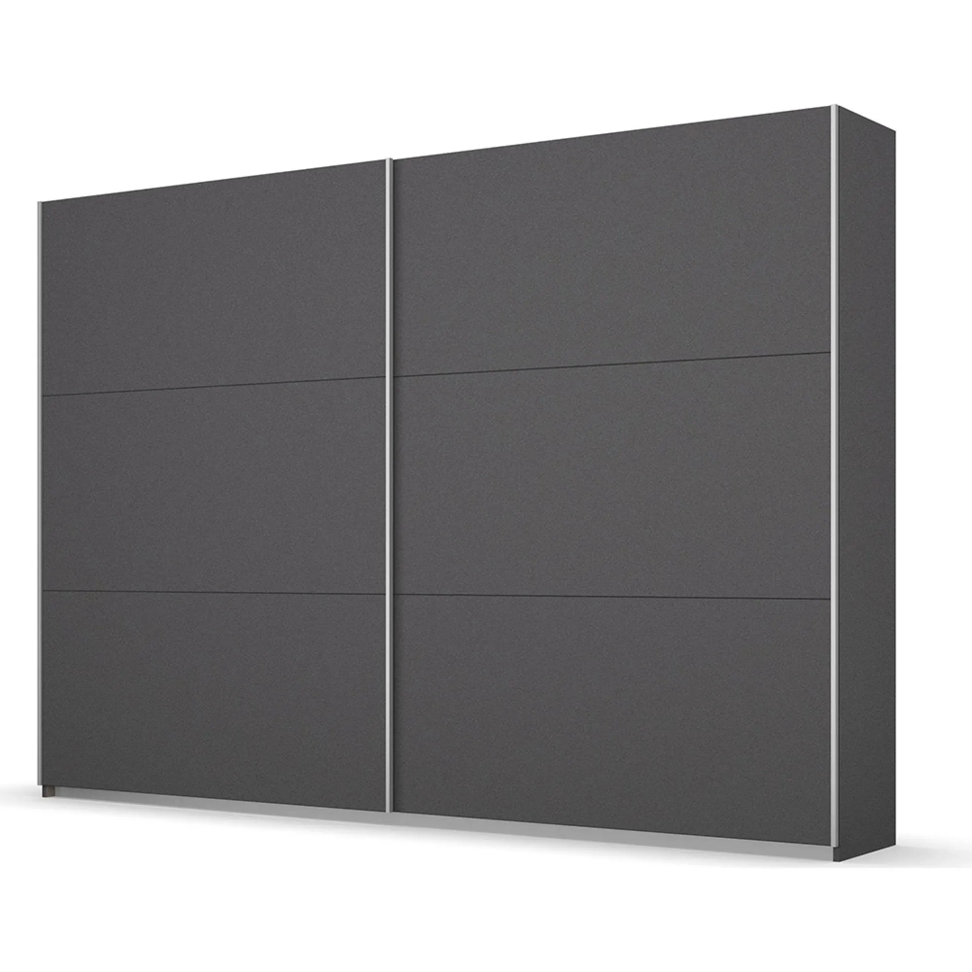 Aurelio 2 Door Sliding Wardrobe - Metallic Grey
