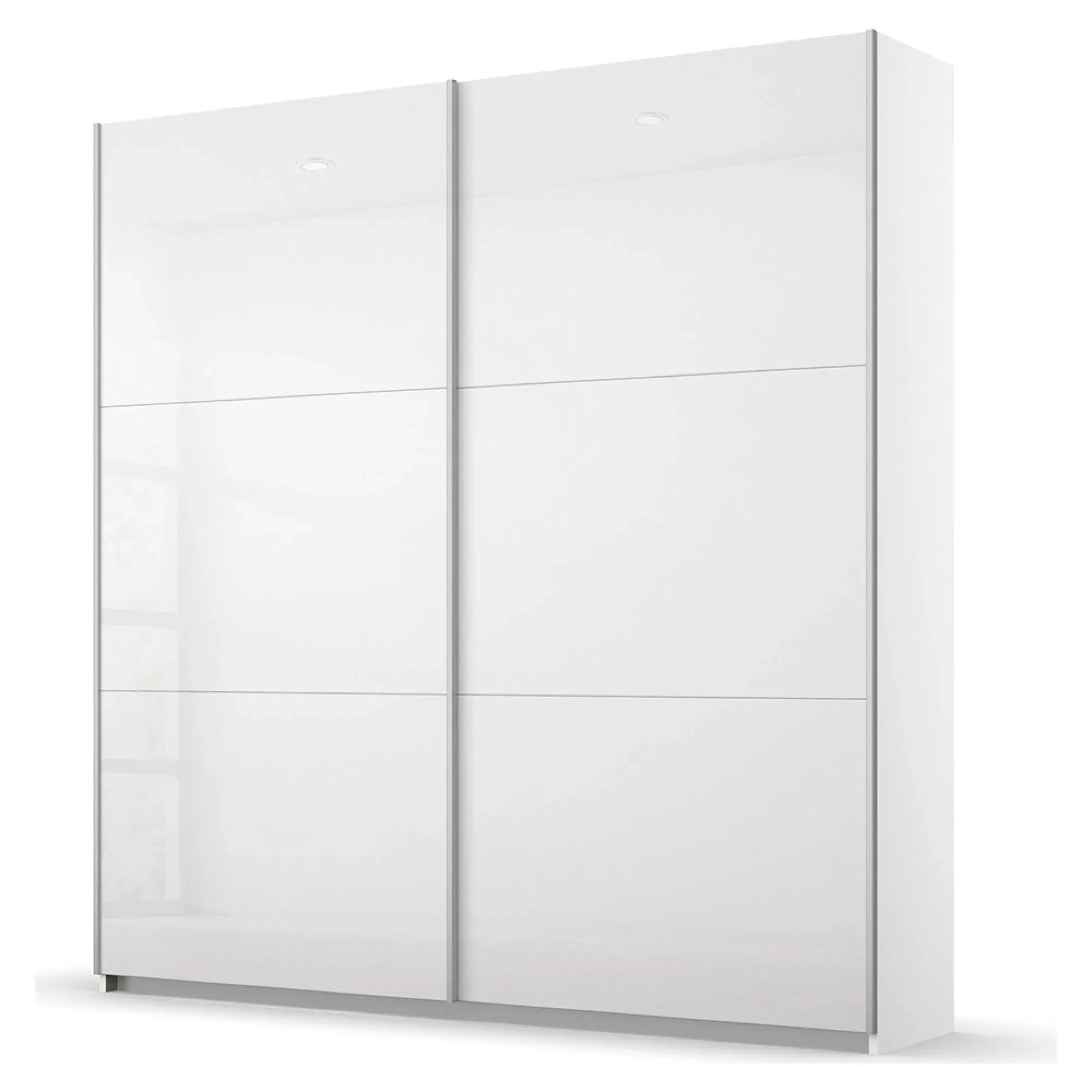 Aurelio 2 Door Sliding Wardrobe - White Gloss