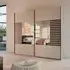 Barea 226cm 2 Door Mirror Sliding Wardrobe - Champagne
