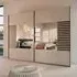 Barea 271cm 2 Door Mirror Sliding Wardrobe - Champagne