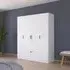Bari 4 Door Wardrobe - Alpine White