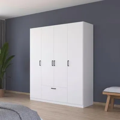 Bari 4 Door Wardrobe - Alpine White image