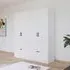 Bari 4 Door Wardrobe with Drawers - Alpine White