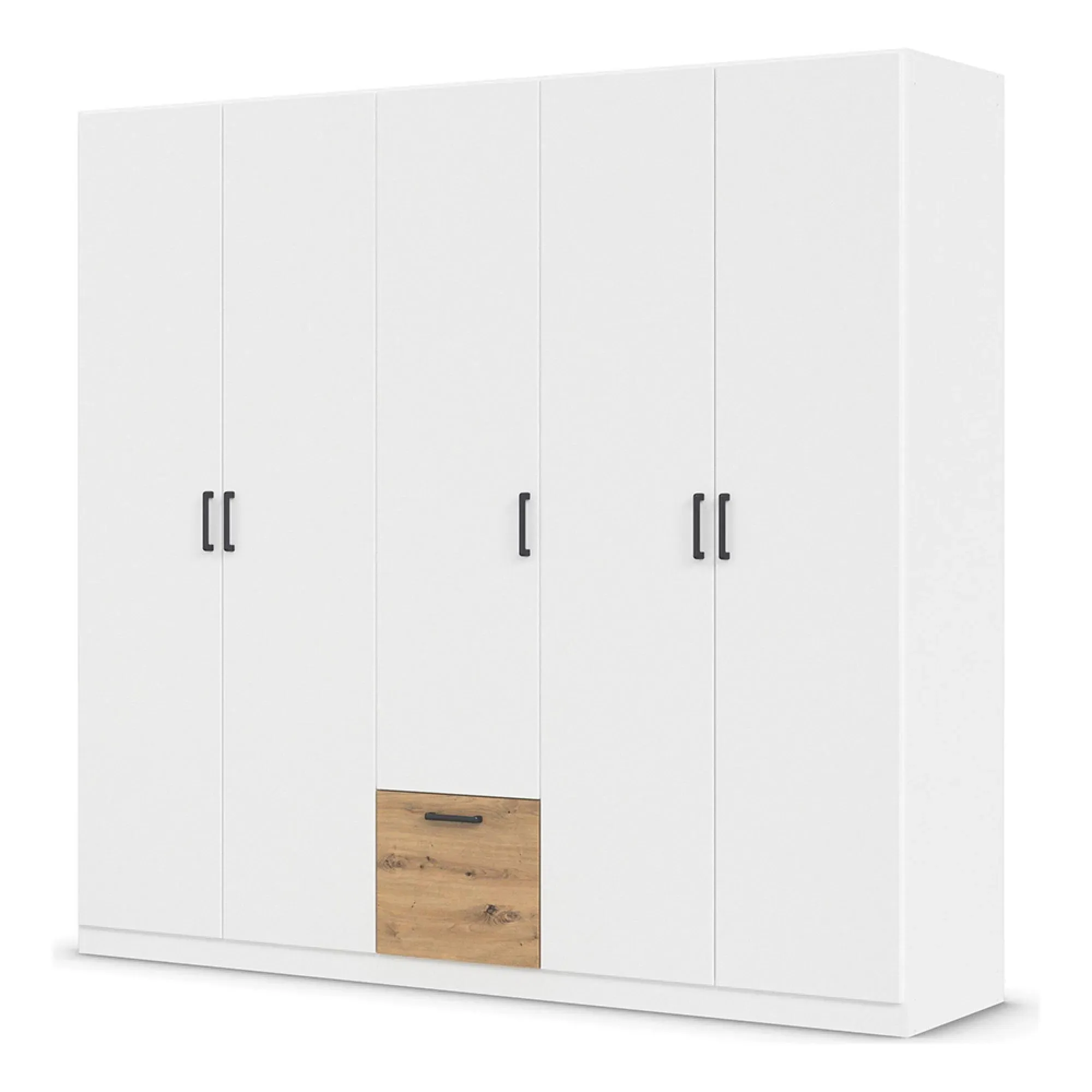 Bari 5 Door Wardrobe - Alpine White