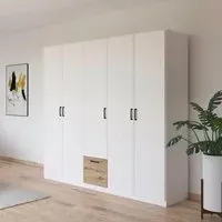 Bari 5 Door Wardrobe - Alpine White