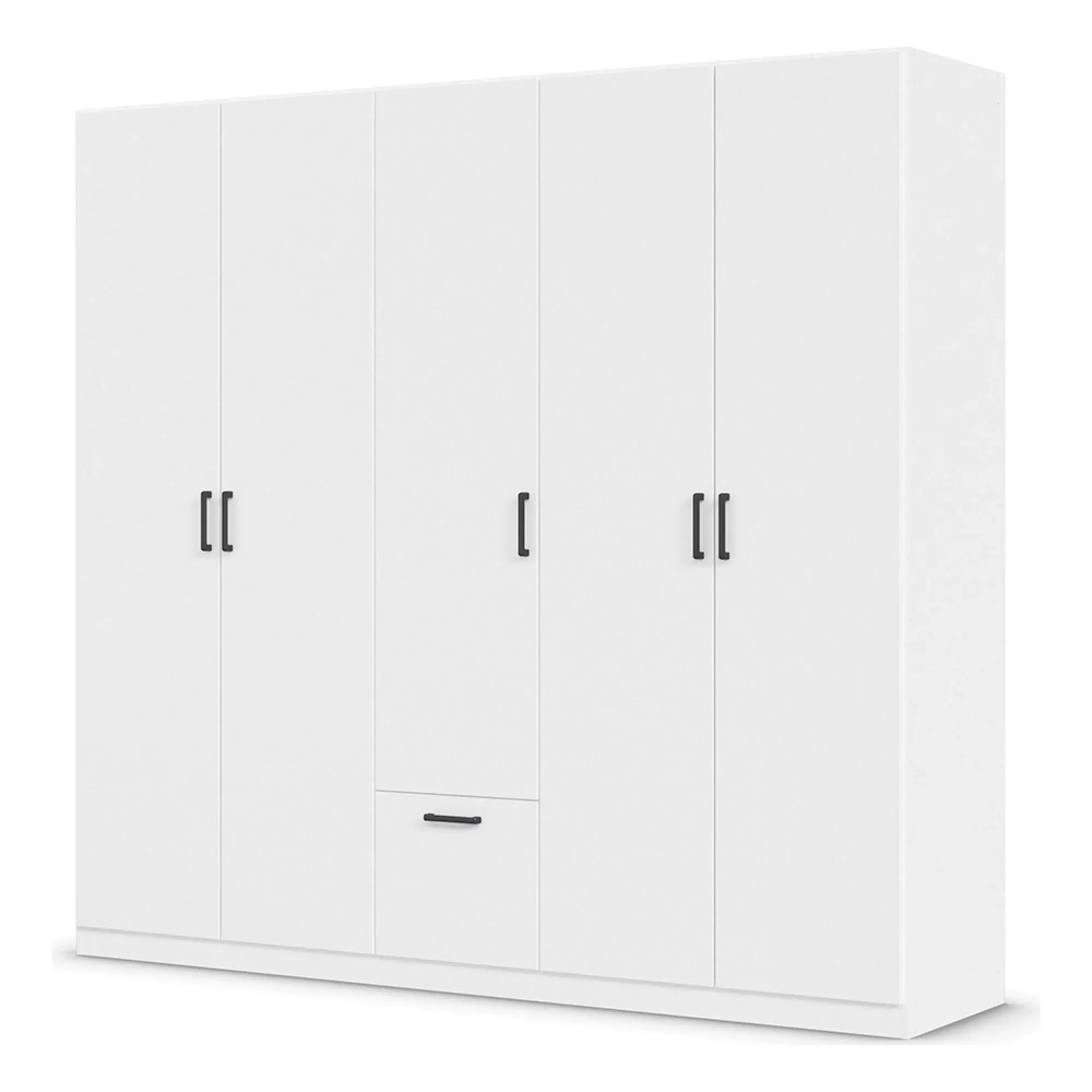 Bari 5 Door Wardrobe - Alpine White