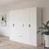 Bari 5 Door Wardrobe - Alpine White