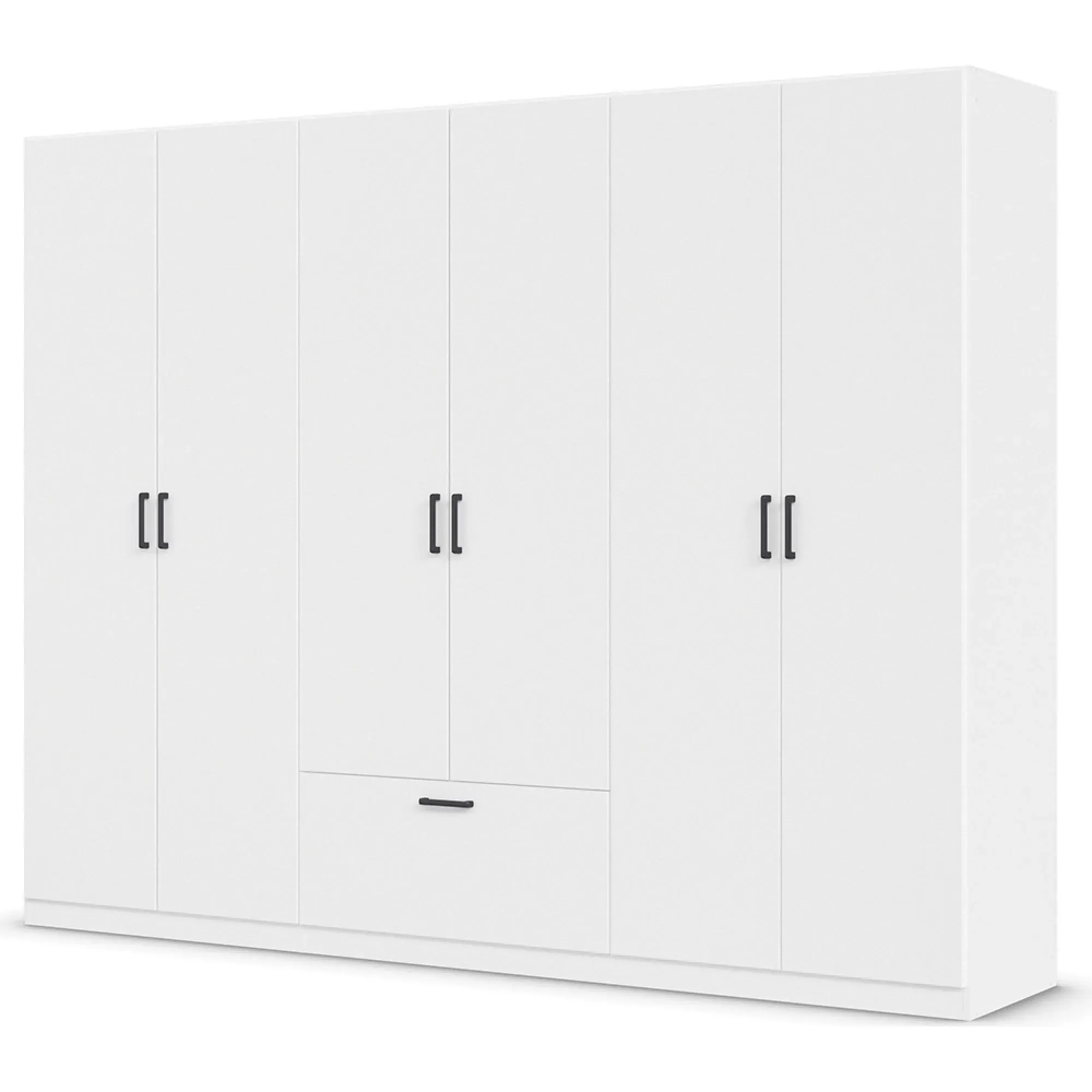 Bari 6 Door Wardrobe - Alpine White