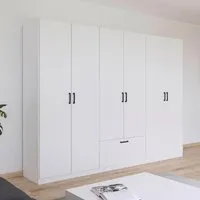 Bari 6 Door Wardrobe - Alpine White