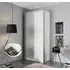 Bellezza 2 Door Wardrobe - White, Silk Grey