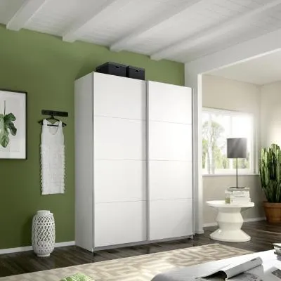 Belluno 2 Door Sliding Wardrobe - Alpine White image