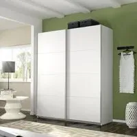 Belluno 2 Door Sliding Wardrobe - Alpine White
