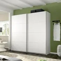 Belluno 2 Door Sliding Wardrobe - Alpine White