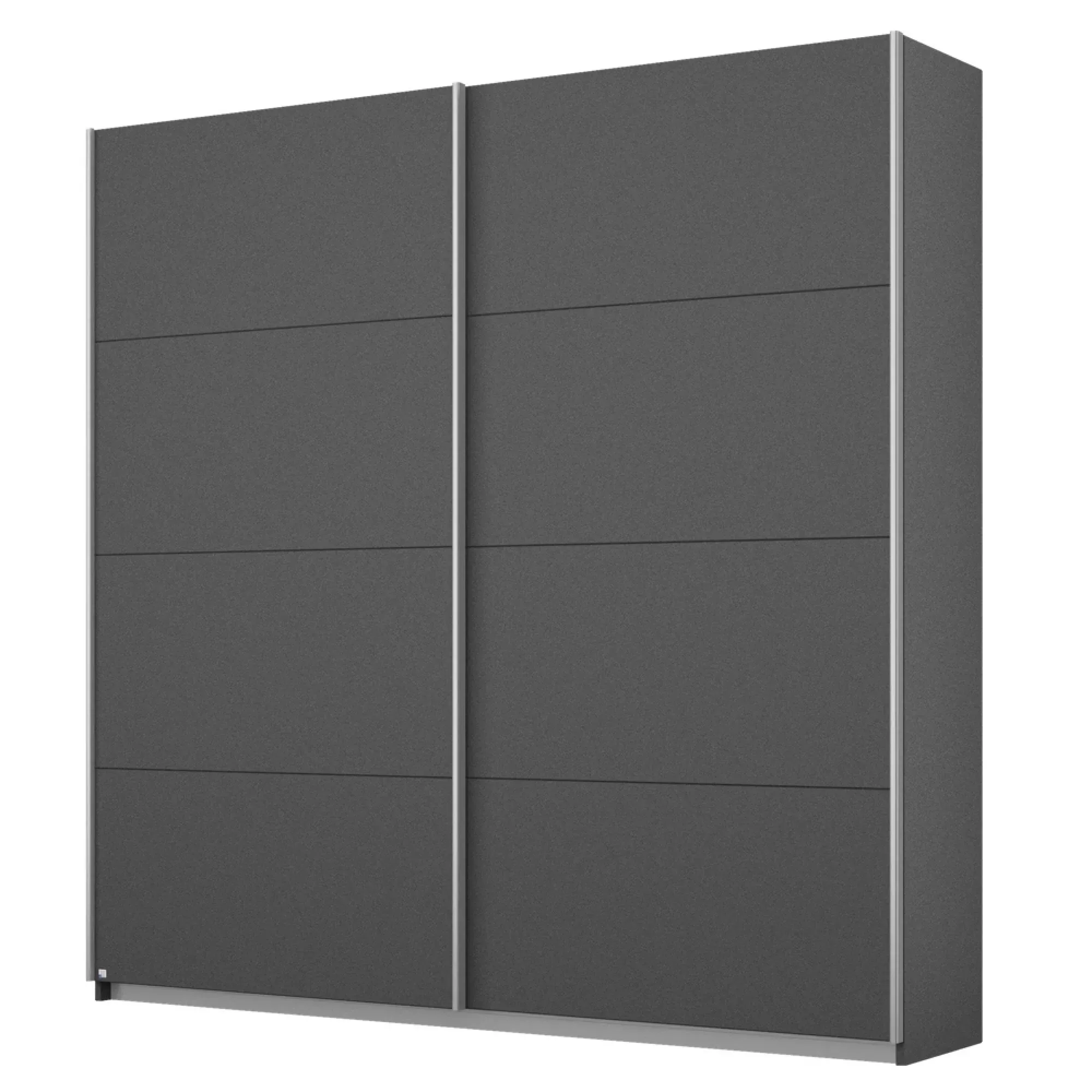 Belluno 2 Door Sliding Wardrobe - Metallic Dark Grey