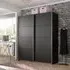 Belluno 2 Door Sliding Wardrobe - Metallic Dark Grey