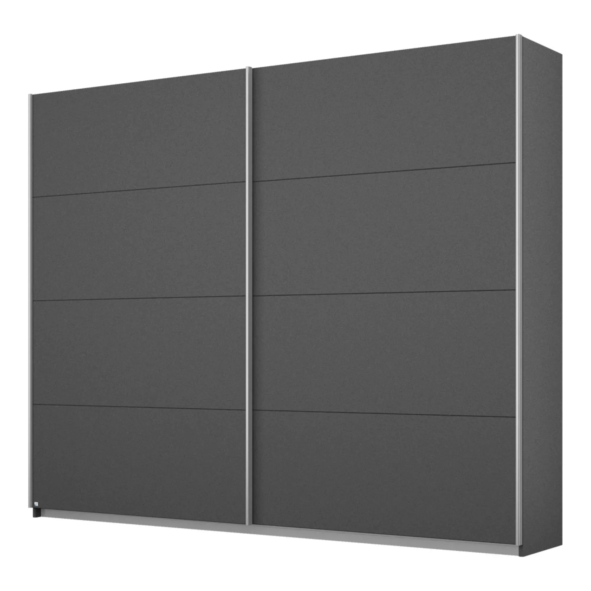Belluno 2 Door Sliding Wardrobe - Metallic Dark Grey