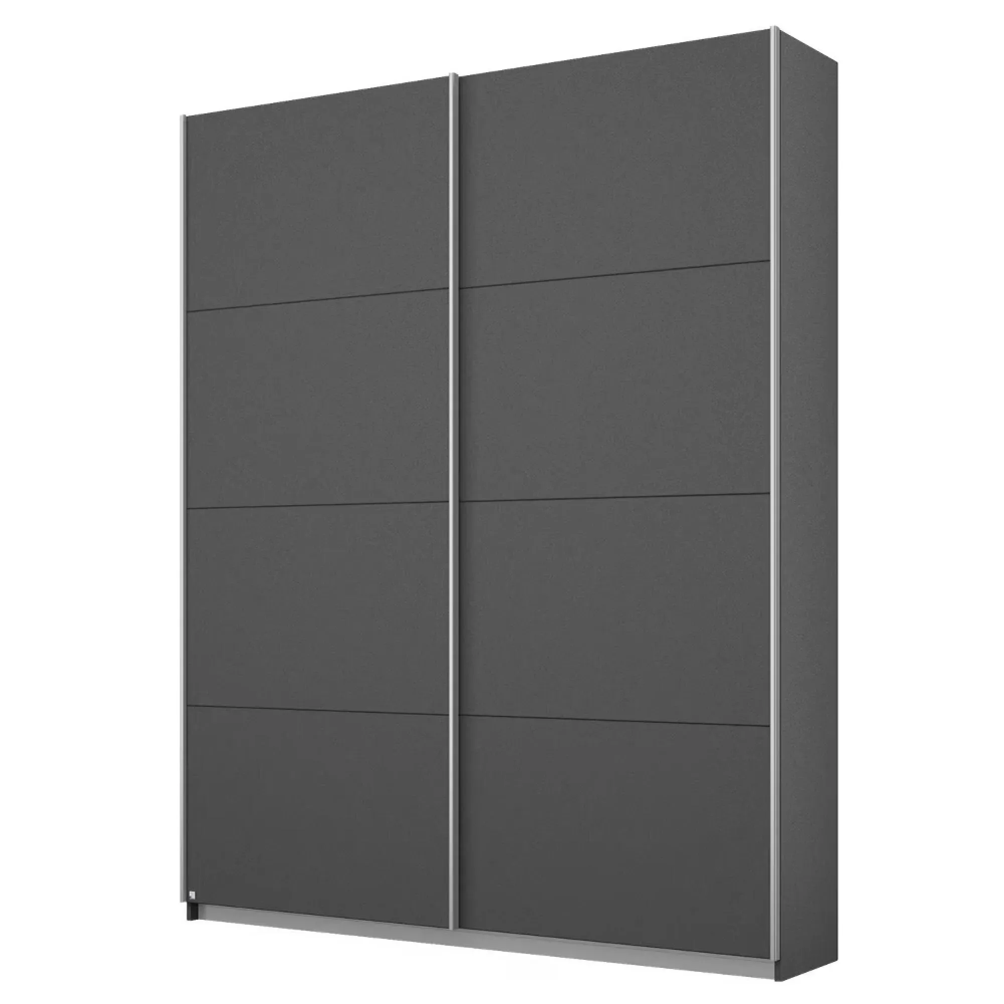 Belluno 2 Door Sliding Wardrobe - Metallic Dark Grey
