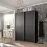 Belluno 2 Door Sliding Wardrobe - Metallic Dark Grey