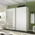 Belluno 2 Door Sliding Wardrobe with Mirror - Alpine White