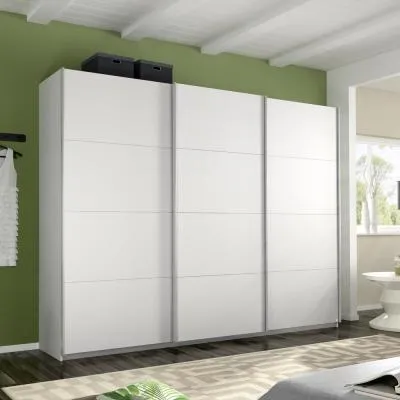 Belluno 3 Door Sliding Wardrobe - Alpine White image