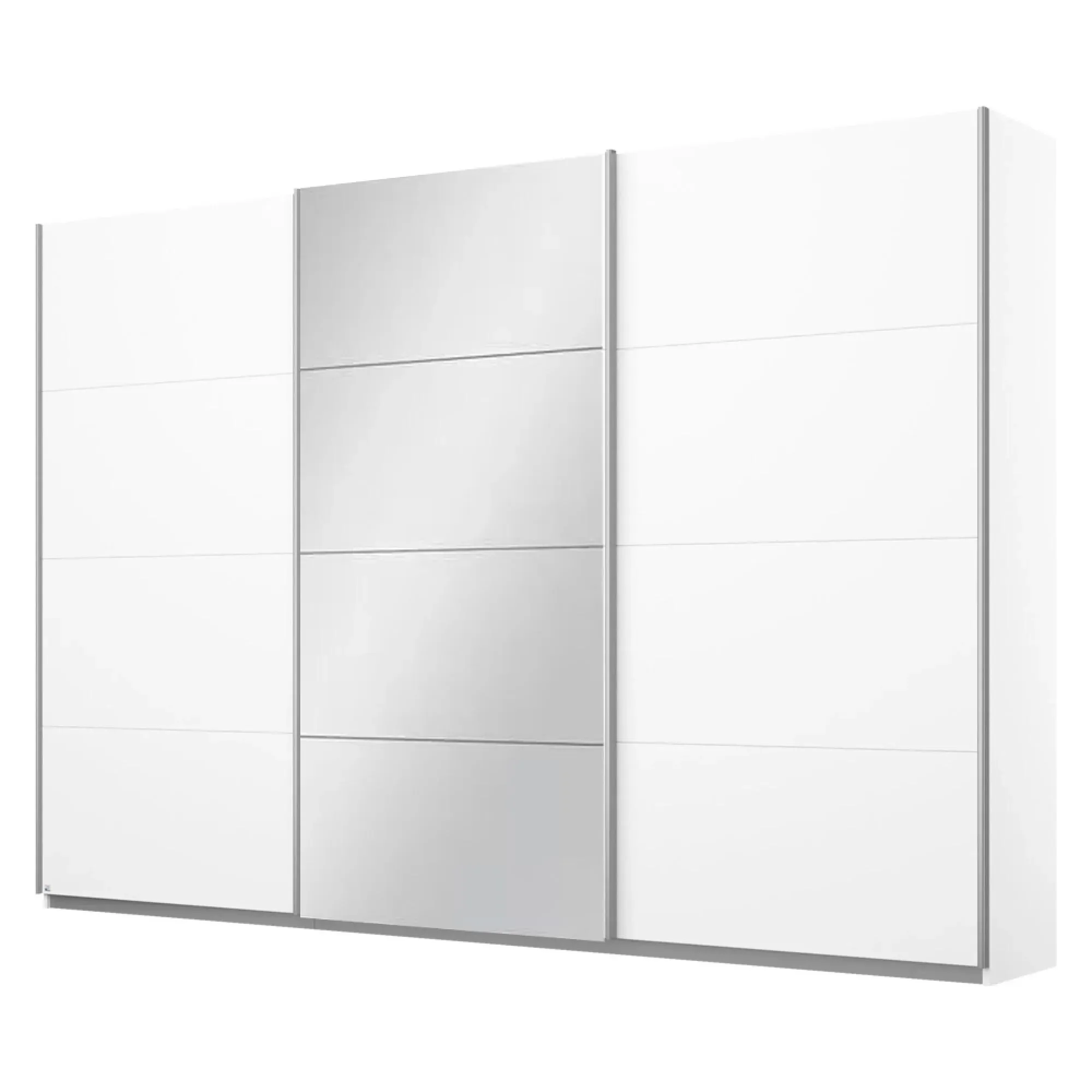 Belluno 3 Door Sliding Wardrobe with Mirror - Alpine White