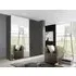Beluga Extra 2 Door Mirror Sliding Wardrobe - Graphite