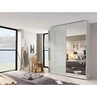 Beluga Extra 2 Door Mirror Sliding Wardrobe - Silk Grey