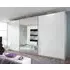Beluga Extra 3 Door Mirror Sliding Wardrobe - White Gloss