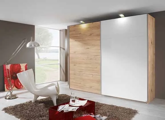 Beluga-Extra High Polish Sliding Wardrobe