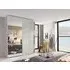 Beluga-Extra Mirror Sliding Wardrobe - Grey