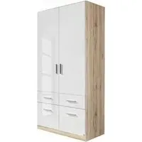 Celle 2-Door Wardrobe with Drawers - Sonoma Oak