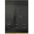 Celle 3 Door Combi Wardrobe - Black, Oak