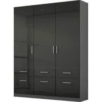 Celle 3-Door Wardrobe - Black