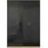 Celle 3-Door Wardrobe - Black, Oak