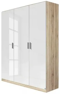 Celle 3-Door Wardrobe - Sonoma Oak, White