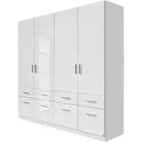 Celle 4-Door Wardrobe with Drawers - White
