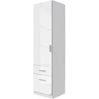 Celle 47cm Wardrobe with Drawers RH Door - White