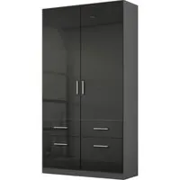 Celle 91cm 2 Door Wardrobe - Black