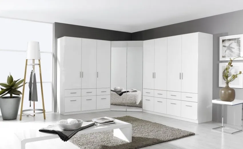 Celle Gloss Wardrobe with Storage