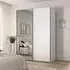 Contido 2 Door Sliding Mirror Wardrobe with Extras - Alpine White