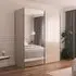 Contido 2 Door Sliding Mirror Wardrobe with Extras - Champagne Glass