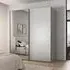 Contido 2 Door Sliding Mirror Wardrobe with Extras - Silk Grey