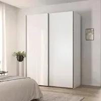 Contido 2 Door Sliding Wardrobe with Extras - Alpine White