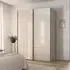 Contido 2 Door Sliding Wardrobe with Extras - Champagne Glass
