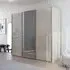 Contido 3 Door Sliding Mirror Wardrobe with Extras - Champagne
