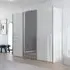 Contido 3 Door Sliding Mirror Wardrobe with Extras - Crystal White