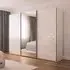 Contido 3 Door Sliding Mirror Wardrobe with Extras - Crystal White Glass