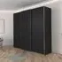 Contido 3 Door Sliding Wardrobe with Extras - Black