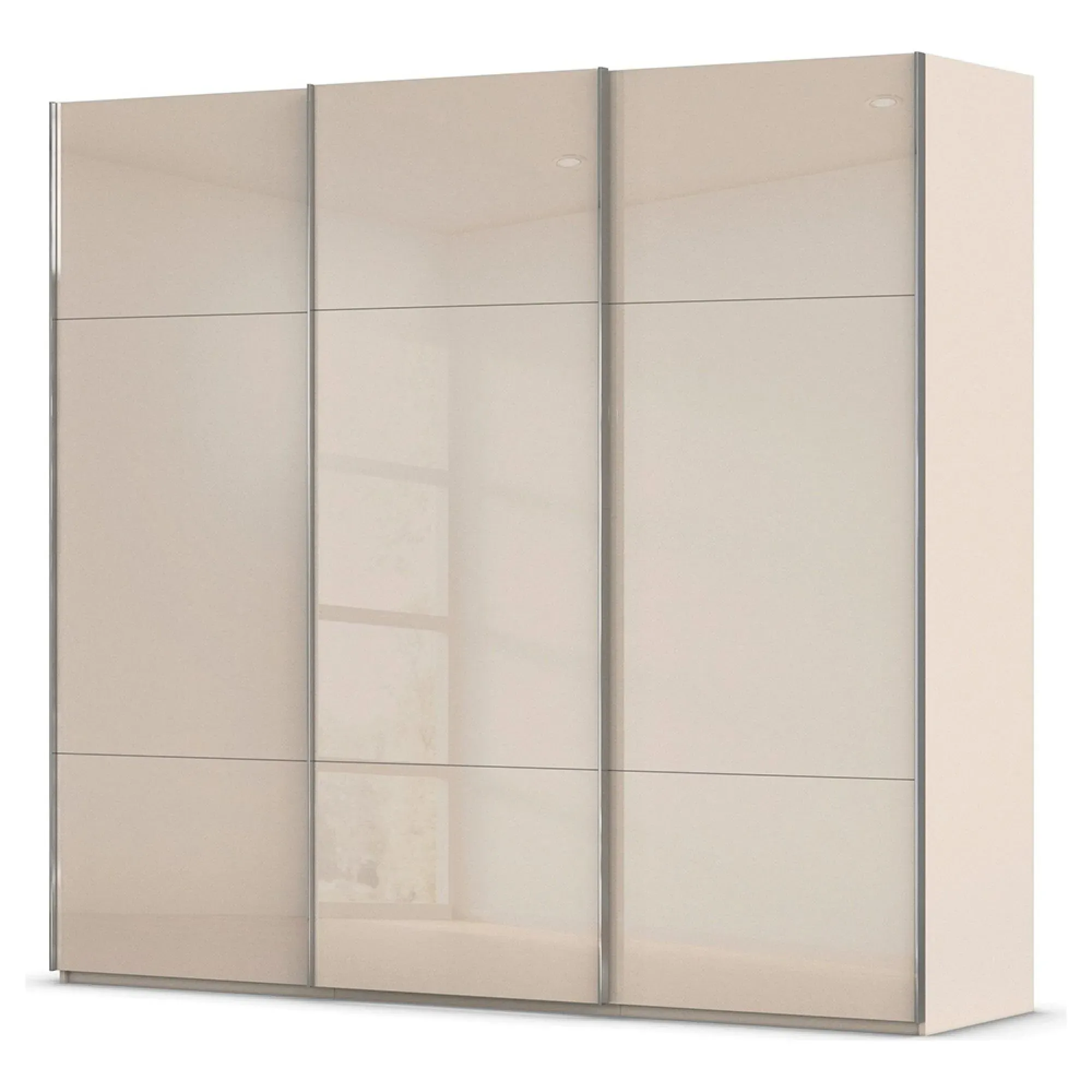 Contido 3 Door Sliding Wardrobe with Extras - Champagne Glass